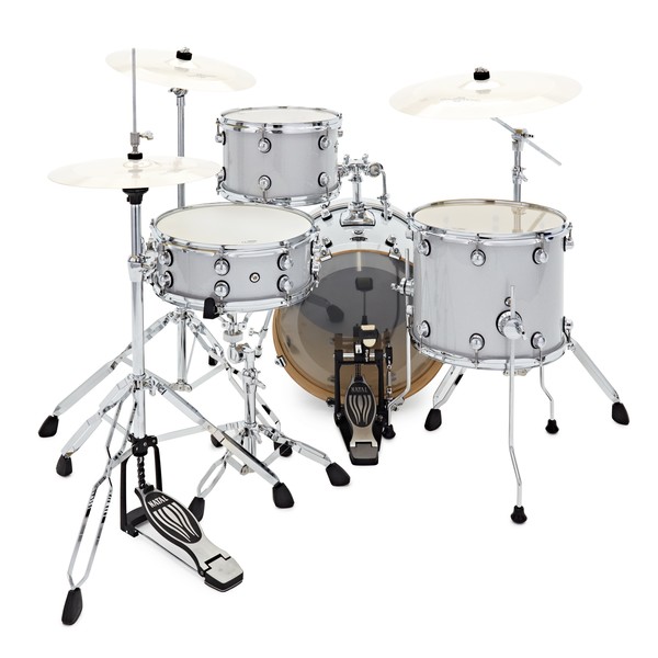 Natal Arcadia Poplar 18'' Drum Kit w/Hardware, White Sparkle