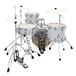 Natal Arcadia Poplar 18'' Drum Kit w/Hardware, White Sparkle