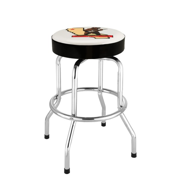 thumbnail interactive-video image 1 of Fender 24-Inch Barstool – Classic Style For Home Bar Or Music Room 1 of 2