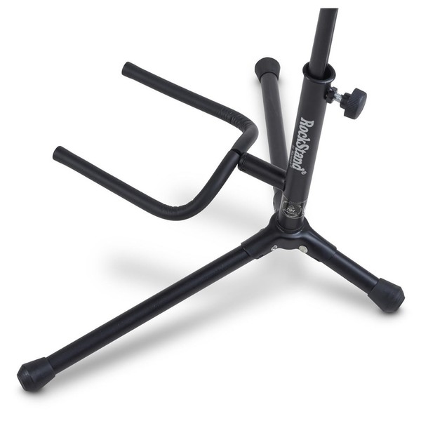 RockGear Single Guitar Stand, Black - bottom stand
