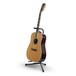 RockGear Single Guitar Stand, Black - acoustic