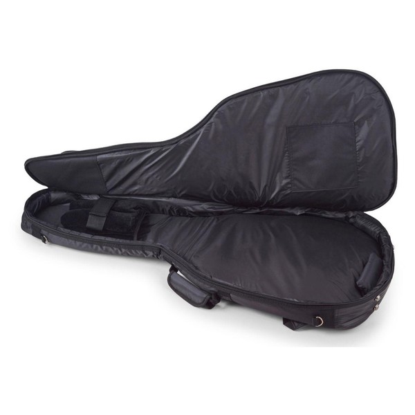 RockGear Deluxe Hollowbody Guitar Gig Bag - open
