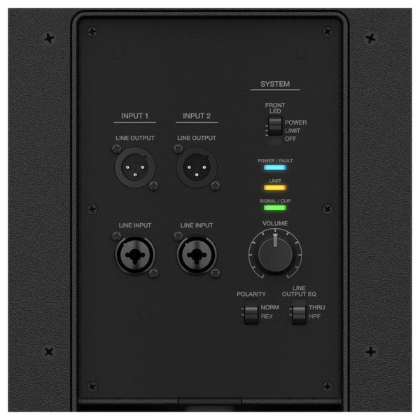 Bose F1 High Performance Subwoofer, Rear Panel