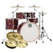 Mapex Mars LTD. Edition 22'' Drum Kit w/Cymbals, Transparent Cherry - Main