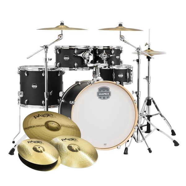 Mapex Mars LTD. Edition 22'' Drum Kit w/Cymbals, Midnight Black
