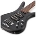 Warwick RockBass Corvette $$ 5-String Bass, Black Satin