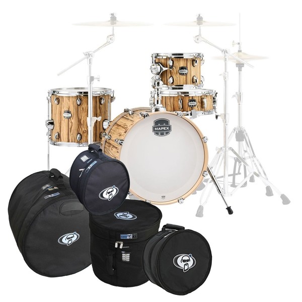 Mapex Mars 18" 4pc Bebop Shell Pack w/Bag Set, Driftwood