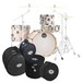 Mapex Mars 18'' 4pc Bebop Shell Pack w/Bag Set, Bonewood