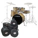 Yamaha Stage Custom Birch 22'' 5pc Shell Pack w/Bags, Natural Wood