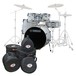 Yamaha Stage Custom Birch 22'' 5pc Shell Pack w/Bags, Pure White