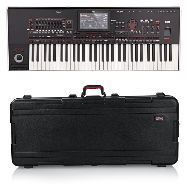 Korg Pa4X 61 Professional Arranger Keyboard, Gator Case Bundle