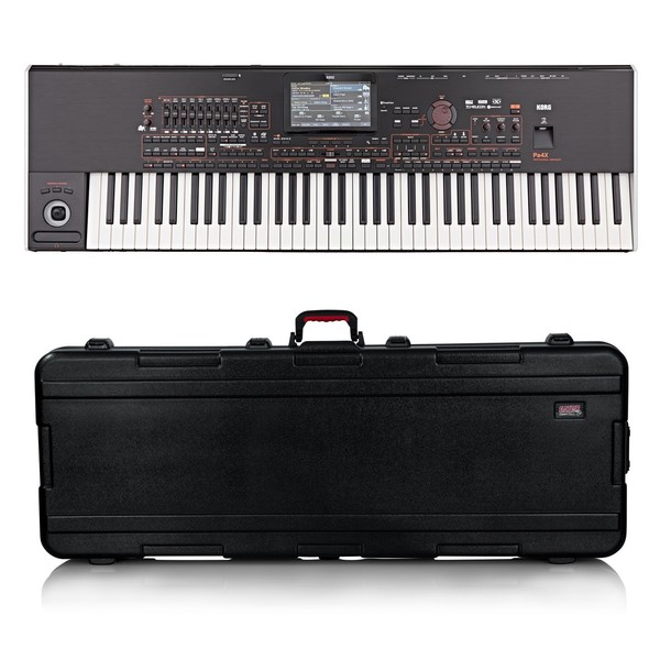 Korg Pa4X 76 Professional Arranger Keyboard, Gator Case Bundle