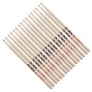 Vic Firth 5B Hickory Drumsticks, 8 Pair Value Bundle