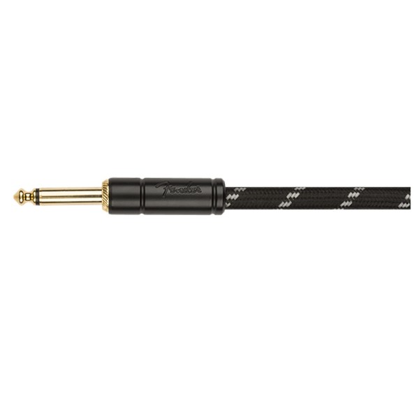Fender Deluxe 30ft Coil Cable, Black Tweed - End