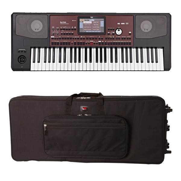 Korg Pa700 Professional Arranger Keyboard, Gator Case Bundle
