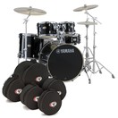 Yamaha Stage Custom Birch 20'' 5pc Shell Pack w/Bags, Raven Black