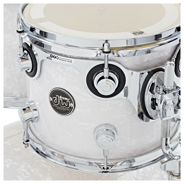 DW Drums Performance Series 22" 4 Piece Shell Pack, White Marine