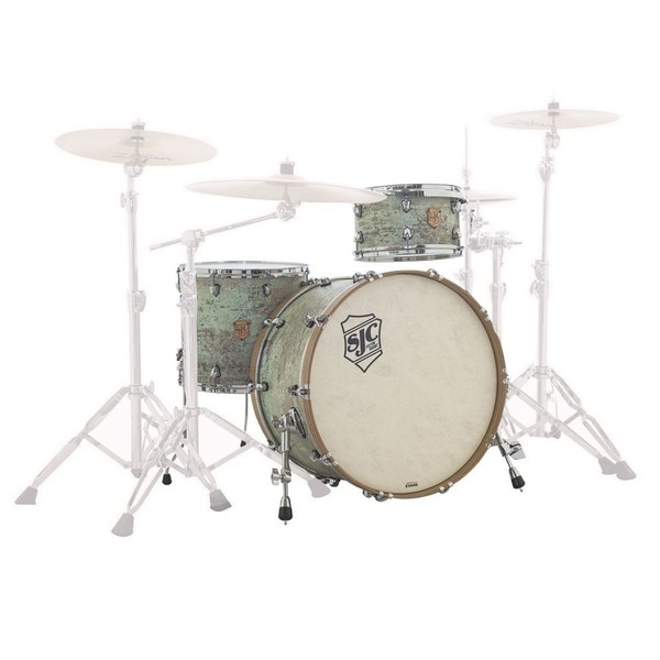 SJC Heirloom 24" 3pc Shell Pack, Dirty Mint