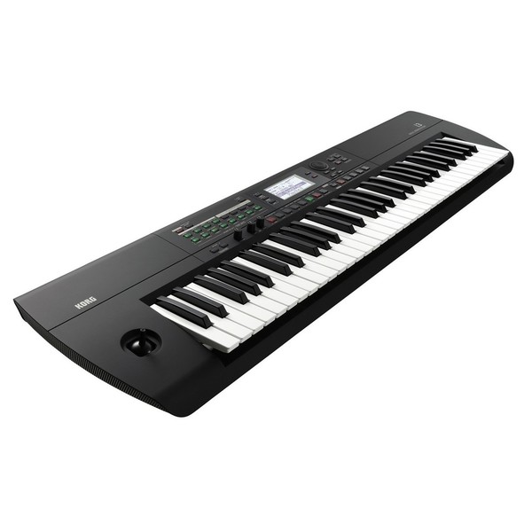 Korg I3 Portable Arranger Workstation, Black, Gator Case Bundle, Side