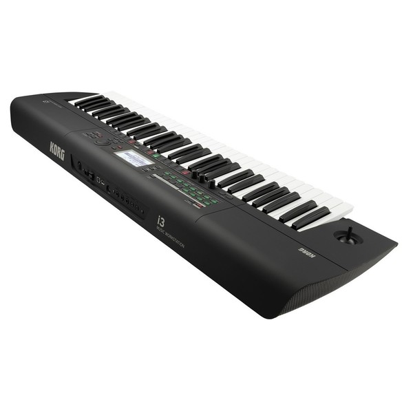 Korg I3 Portable Arranger Workstation, Black, Gator Case Bundle, Back