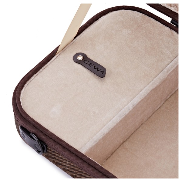 Gewa BIO S Oblong Violin Case, Brown with Music Pocket at Gear4music