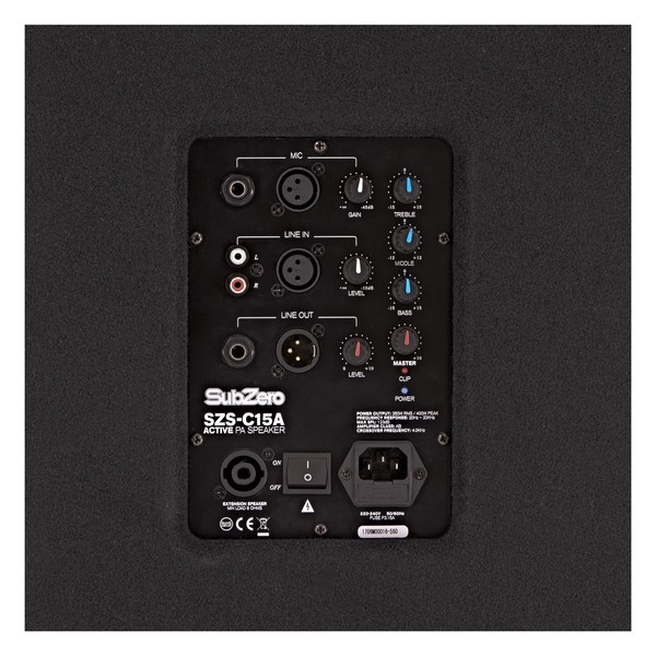 SubZero 800W 15" Active PA System with Stands and Mixer