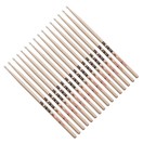 Vic Firth 5AN Nylon Tip Hickory Drumsticks, 8 Pair Value Bundle