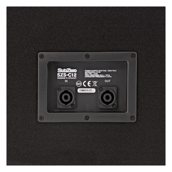 SubZero 800W 12" Passive PA Speaker Bundle