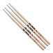 Vic Firth 7AN Nylon Tip Hickory Drumsticks, 2 Pair Value Bundle