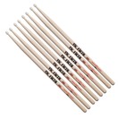Vic Firth 7AN Nylon Tip Hickory Drumsticks, 4 Pair Value