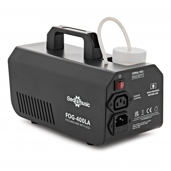 Fog Machine with LEDs & 1L Fog Fluid by Gear4music