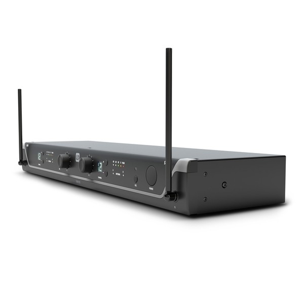 LD Systems U308 R2 Dual Wireless Receiver, Angled Left