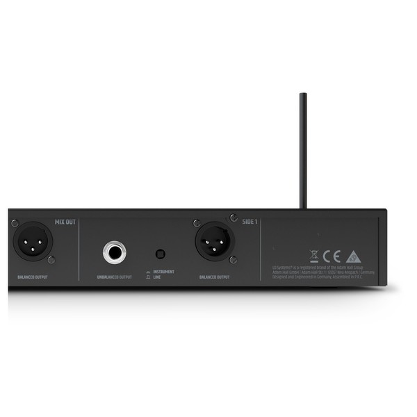LD Systems U308 R2 Dual Wireless Receiver, Rear Right Close Up