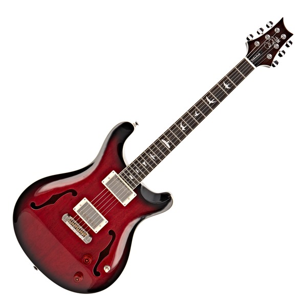 PRS SE Standard Hollowbody, Fire Red Burst