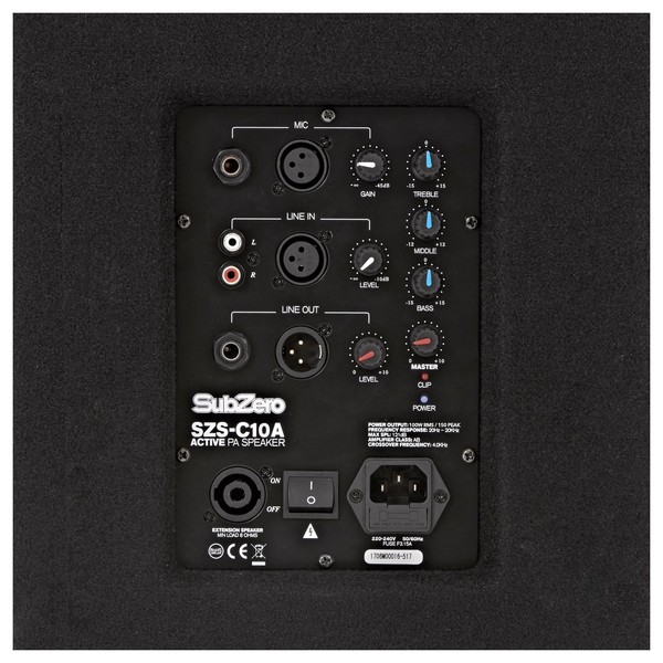 SubZero 150W 10" Active PA Speaker