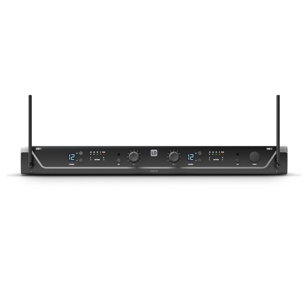 LD Systems U308 HHD 2 Dual Handheld Wireless Microphone System, Receiver Front
