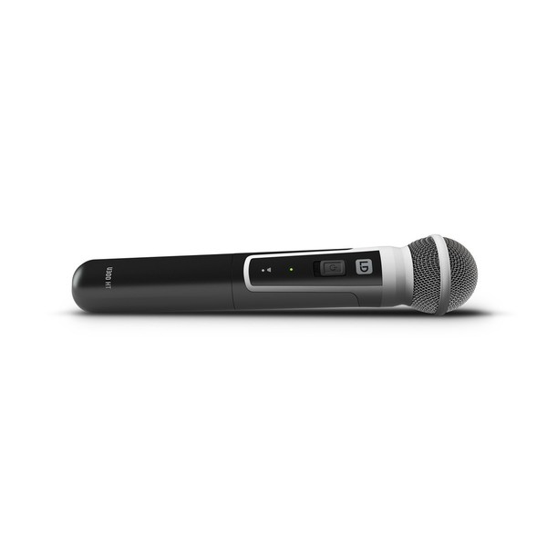 LD Systems U308 HHD 2 Dual Handheld Wireless Microphone System, Microphone Laid Down