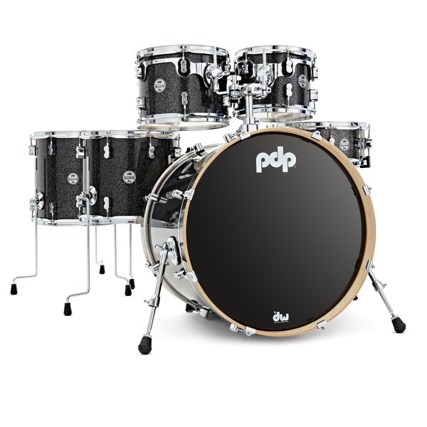 PDP Concept Maple 22'' 6pc Shell Pack, Black Sparkle