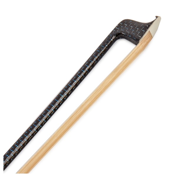 Orchestra Carbon Fibre Weave Violin Bow 4/4, Black and Blue
