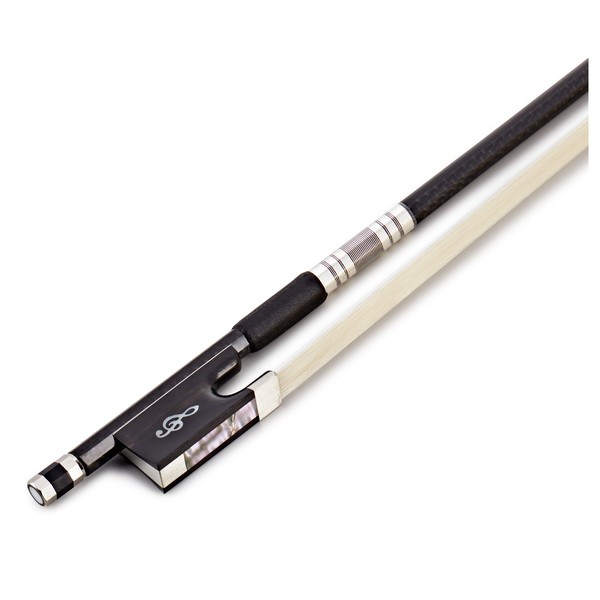 Orchestra Carbon Fibre Weave Violin Bow 4/4, Treble Clef Stamp