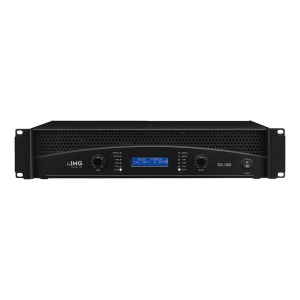 IMG Stageline STA-1000 Professional Stereo PA Amplifier, Front
