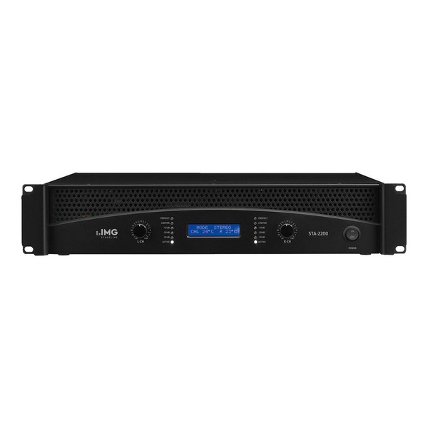 IMG Stageline STA-2200 Professional Stereo PA Amplifier, Front