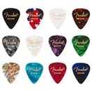 Fender 351 Shape Celluloid Medley Medium, 12er-Pack