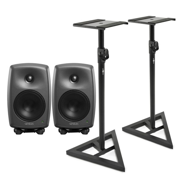 Genelec 8030CPM Active Studio Monitor, Pair with Stands