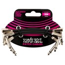 Ernie Ball P06220 3" Flat Ribbon Patch Cable, 3-Pack