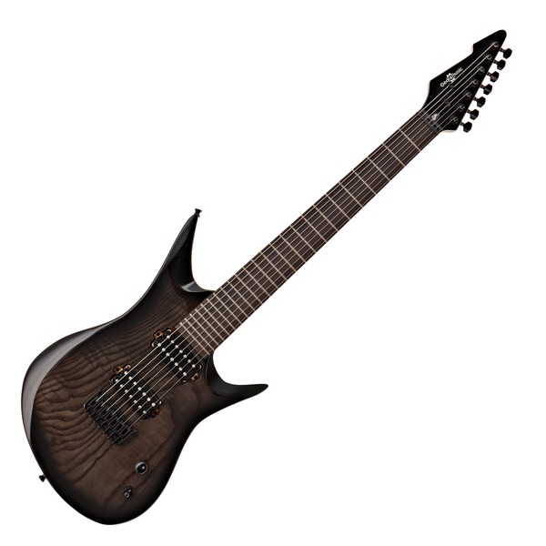 Harlem 7 7-String Electric Guitar by Gear4music, Black