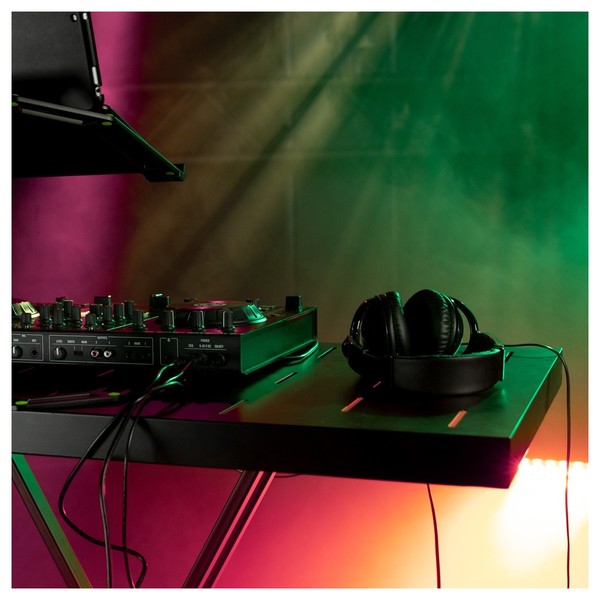 Gravity GKSRD1 Rapid Desk for X-Type Keyboard Stands, Lifestyle Preview 2