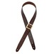 Bear Straps Basic Guitar Strap, Brown w/ Brass Buckle