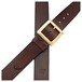 Bear Straps Basic Guitar Strap, Brown w/ Brass Buckle