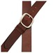 Bear Straps Basic Guitar Strap, Brown w/ Nickel Buckle